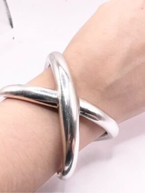 SSD Simon Sebbag Criss Cross Cuff 925 sterling silver bracelet